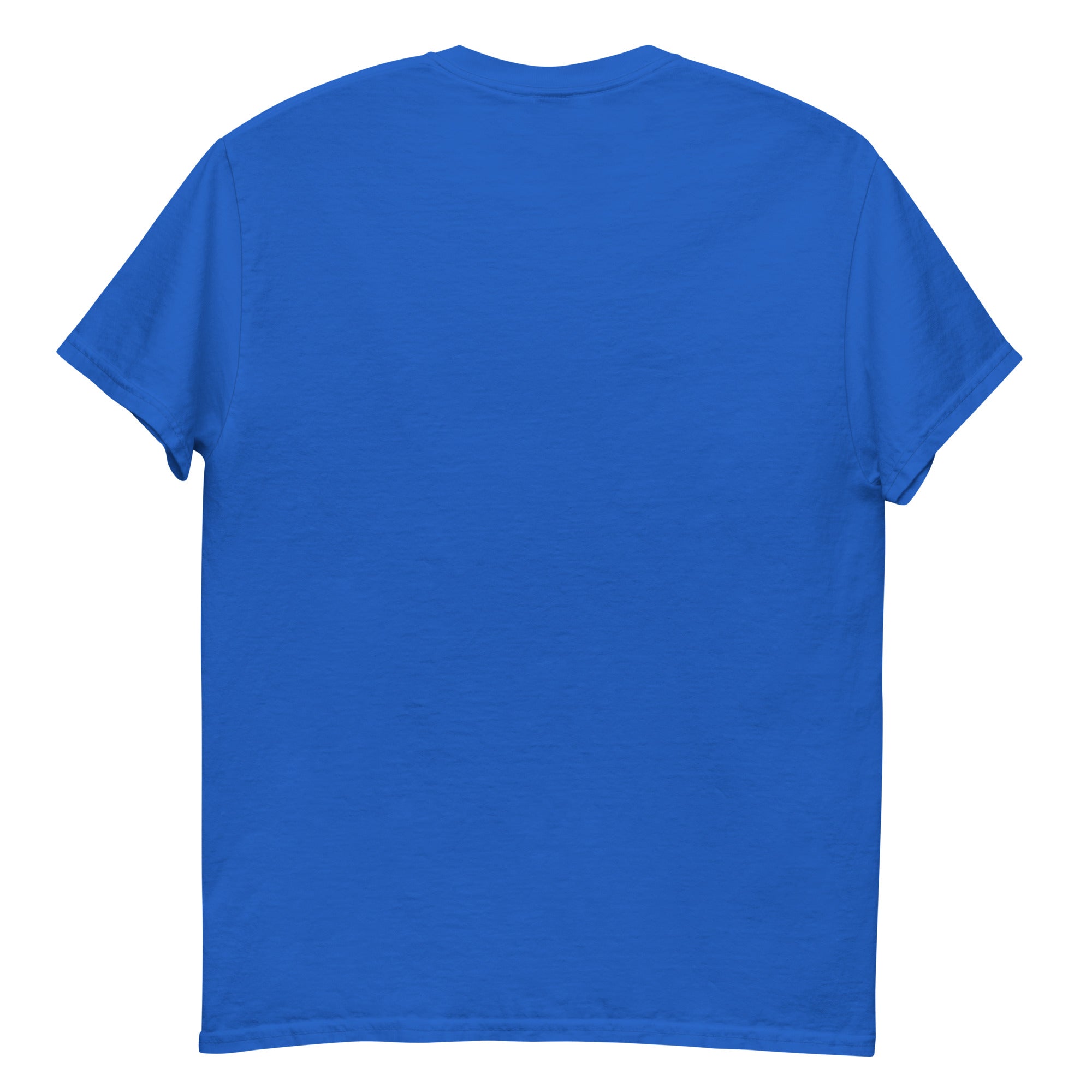 Back view of LHA tee in classic unisex style, plain with no graphic design.