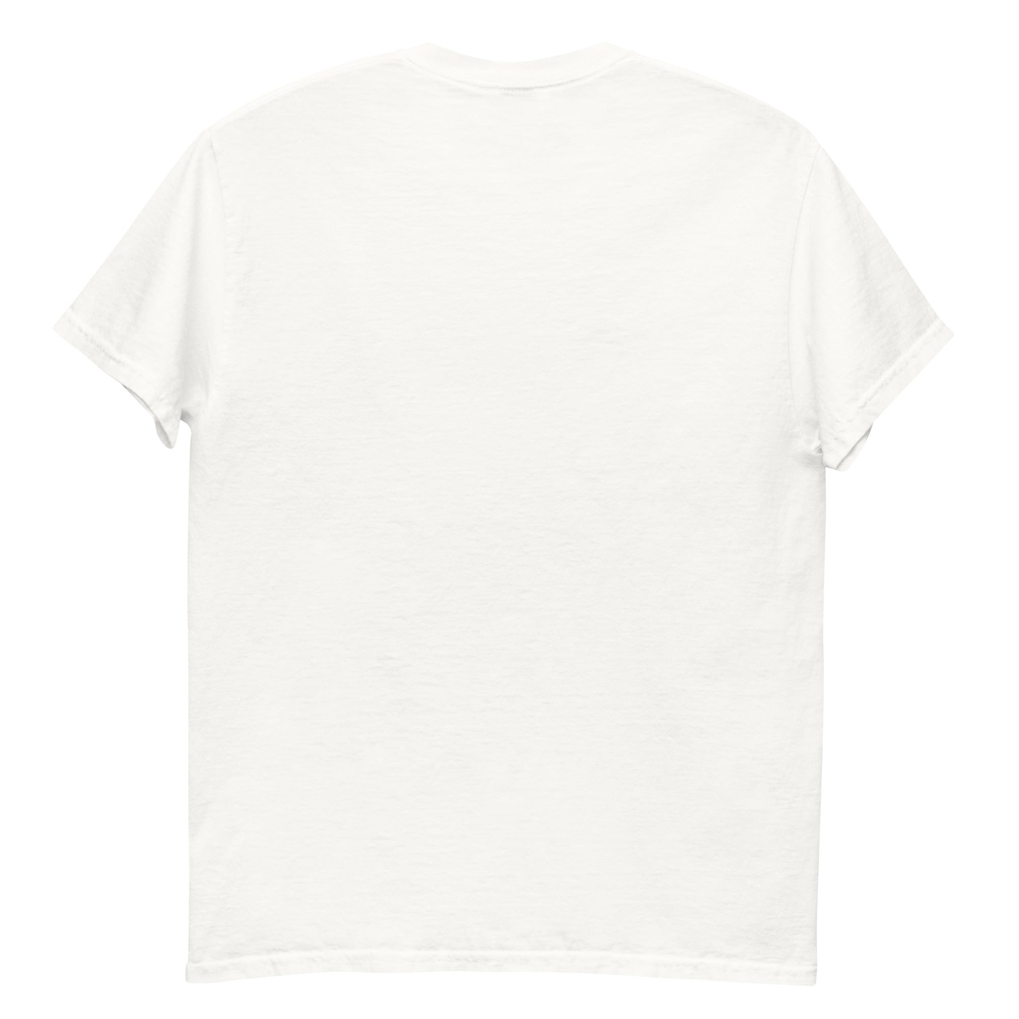Back view of LHA tee in classic unisex style, plain with no graphic design.