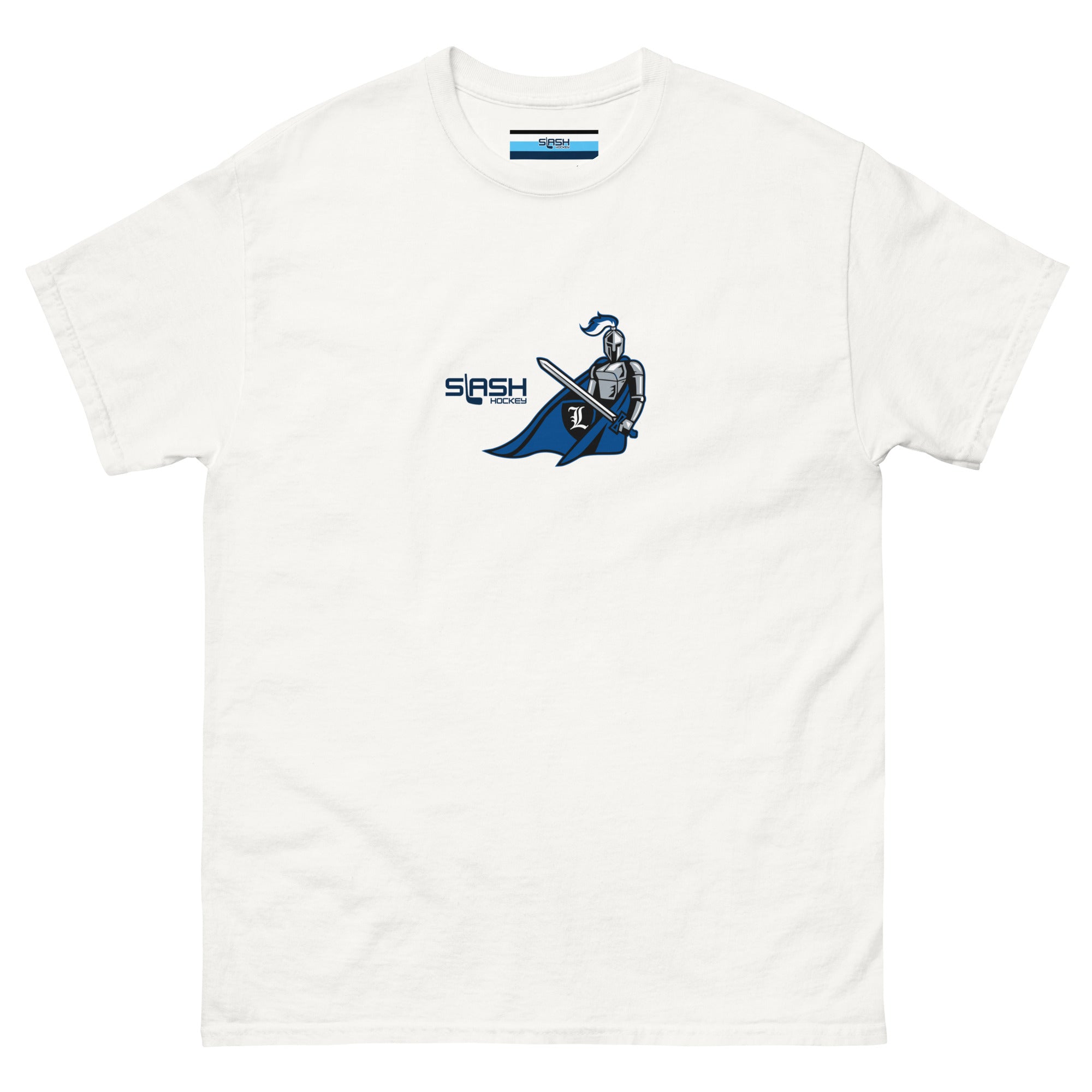 Front view of LHA Girls Tee with Livonia Hockey Association logo and Slash Hockey branding on chest.